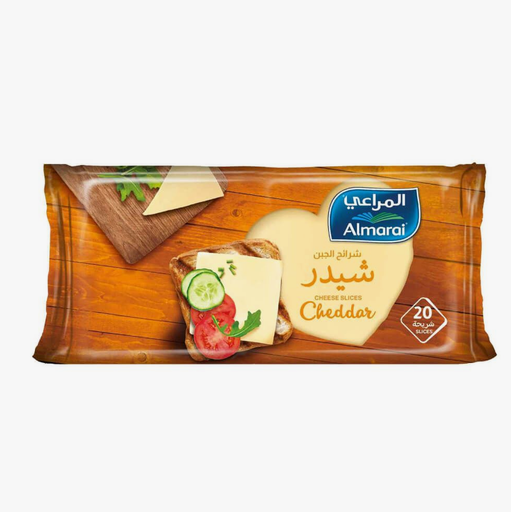 Almarai Full Fat Cheddar Cheese Slices 400g