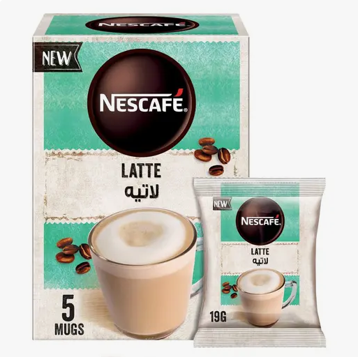 Nescafe 5 Mugs Cappuccino Latte, 5x19g