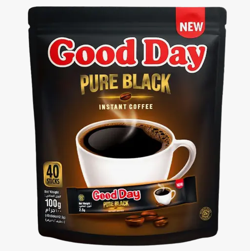 Good Day Pure Black Instant Coffee, 40x2.5g