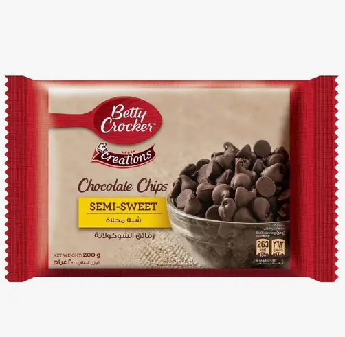 Betty Crocker Semi Sweet Chocolate Chips Bag