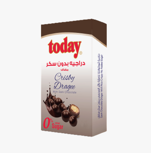 Today No Added Sugar Dark Chocolate Crispy Dragee 60 g