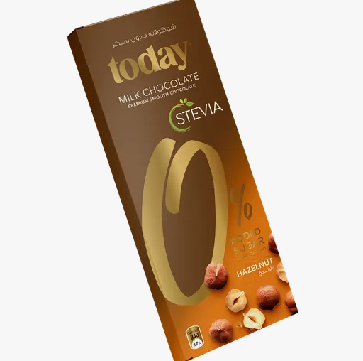 Today Stevia Milk Chocolate With Hazelnut 60 g