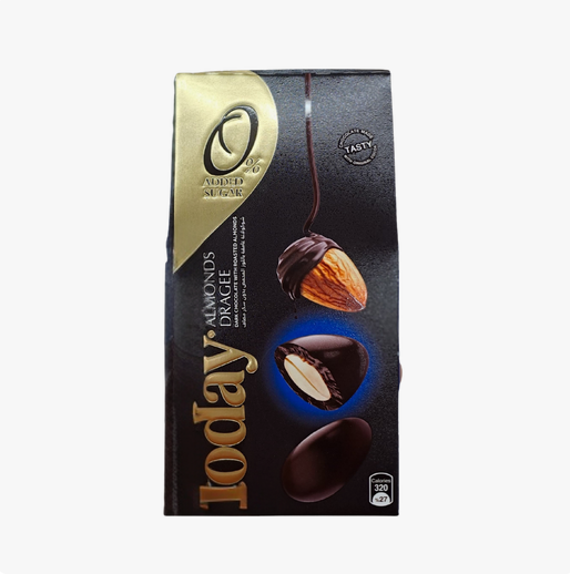 Today No Added Sugar Dark Chocolate Almonds Dragee 60 g