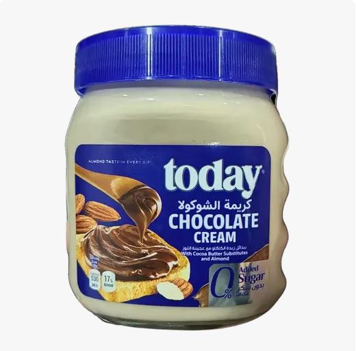 Today Chocolate Cream with Almond No Added Sugar, 350g