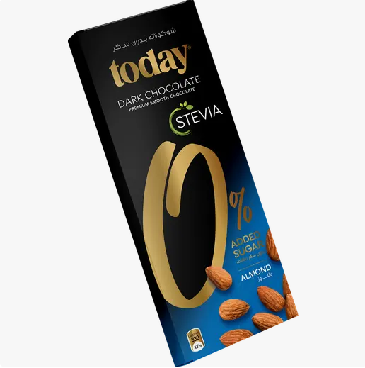 Today Stevia Dark Chocolate With Almonds 60 g