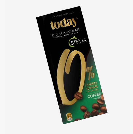 Today Stevia Dark Chocolate with Coffee, 60g
