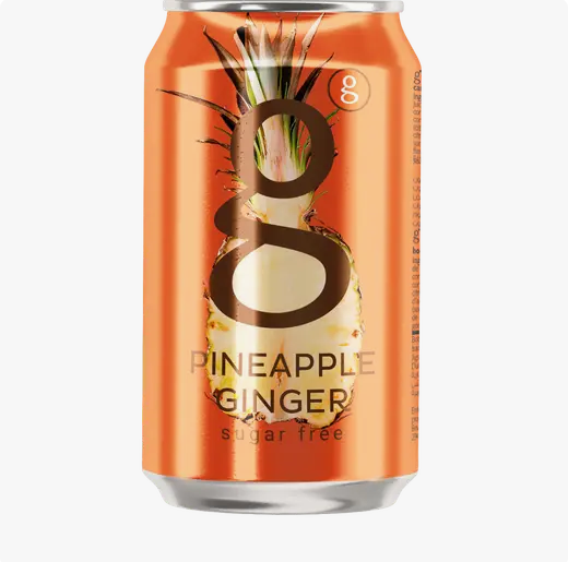 G Pineapple Ginger Low Calorie Can, 300ml