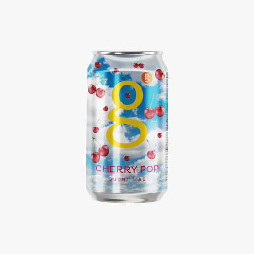 G Cherry Pop Sugar Free Soft Drink Can, 300ml