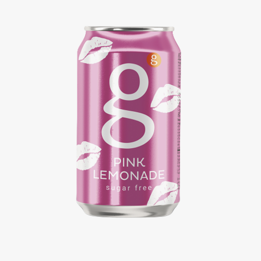 G Pink Lemonade Sugar Free Drink Can, 300ml