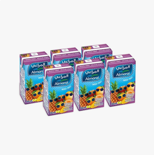 Almarai UHT Mixed Fruit Juice Tetra Pack 6x140ml
