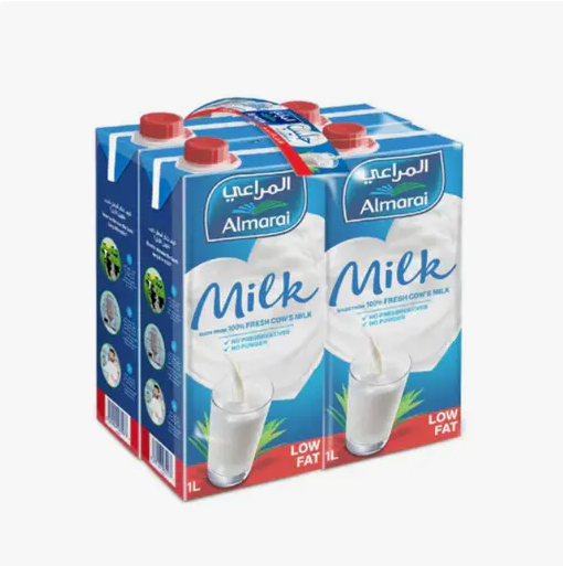 Almarai Long Life Low Fat Milk 4x1L
