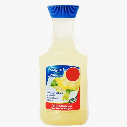 Almarai No Sugar Added Mixed Fruit Lemon Juice 1L