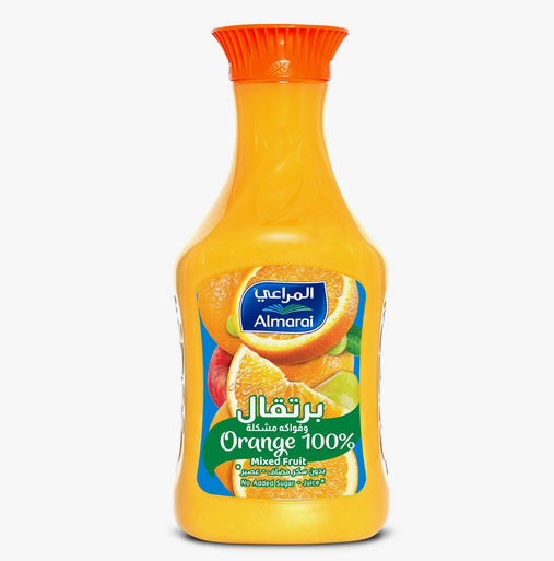 Almarai No Added Sugar Orange with Mixed Fruit Juice, 1.4L