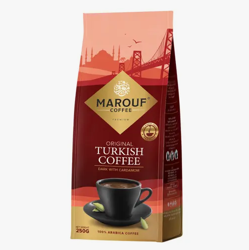 Marouf Turkish Dark With Cardamom Coffee 250 g