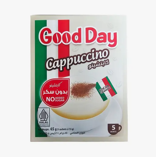 GoodDay Cappuccino - Sugar Free, 5x13g