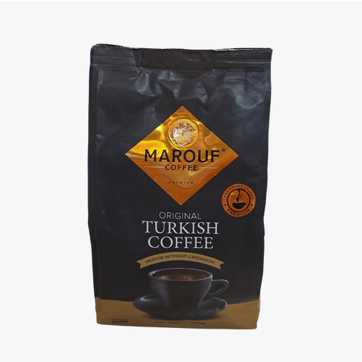 Marouf Medium No Cardamom Turkish Coffee, 500 g
