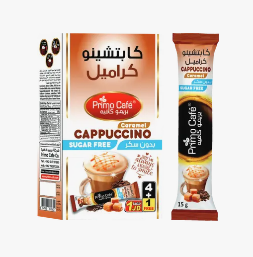 Primo Café Cappuccino Caramel Sugar Free