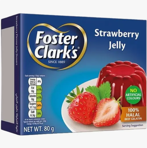 Foster Clark's Strawberry Jelly Dessert, 80g