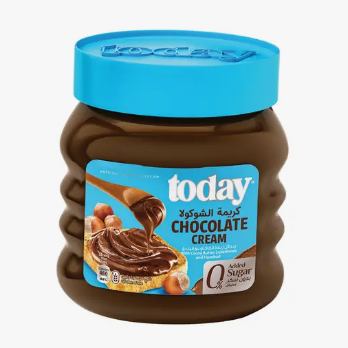 Today Chocolate Cream with Hazelnut No Added Sugar, 350g